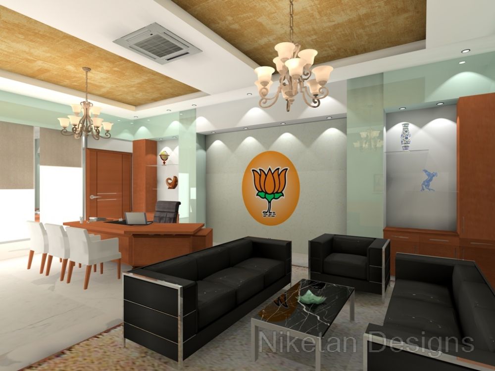 Niketan's Trendy 3D interior design idea for commercial spaces